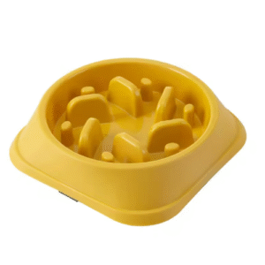 Żółta SMART Miska – Antypoślizgowa Slow Food dla Psów i Kotów